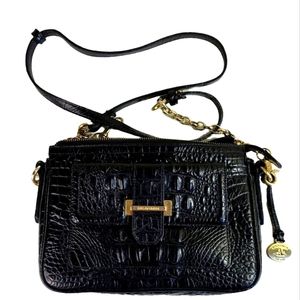 🖤Stunning Brahmin Purse/Bag - Genuine Crocodile Embossed Leather Line!! 🖤